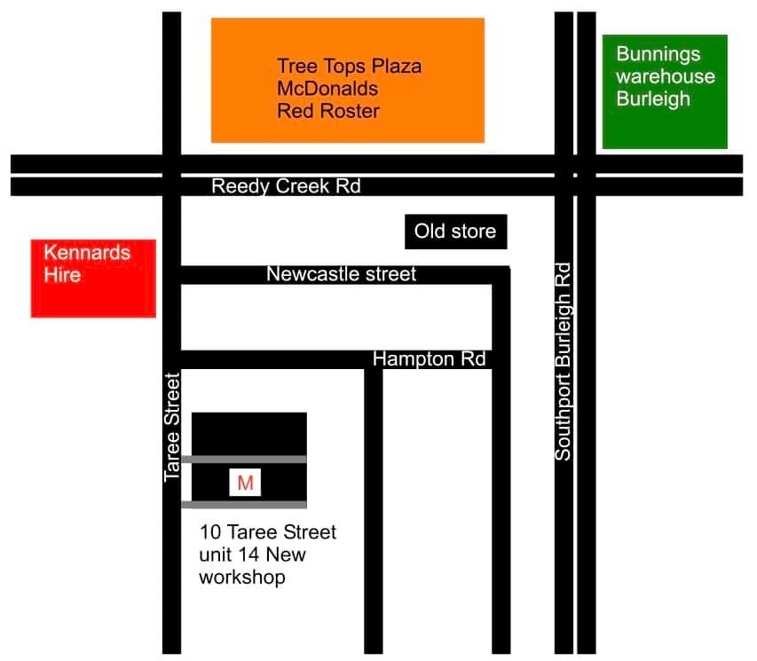 Mastertint Burleigh New Location Map
